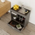 thumbnail image 2 of Boahaus Ashbourne Bar Cabinet with Drawer, Shelves & Wine Rack, Space-Saving Design, 2 of 10
