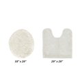 thumbnail image 2 of Better Trends 2 Piece Premium Bathroom Rug Set 100% Cotton Soft Tufted Reversible Bath Rug Water absorbent Bath Mat for Bathroom Shower and Tub Use, Edge Collection Ivory (18" x 20" | 20" x 20"), 2 of 3