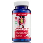 MAGNOX Leg Cramps Buster Magnesium Supplements for Muscle Ache High Absorption 380 mg 60 Capsules