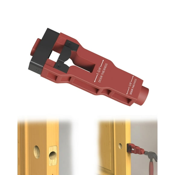 Herramienta de embutir para cierre de puerta TDCQFFF para puertas de 1-3/4 o 1-3/8 de grosor