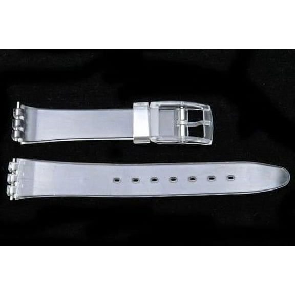 Swatch Style Replacement Plastic Clear 12mm Watch Band