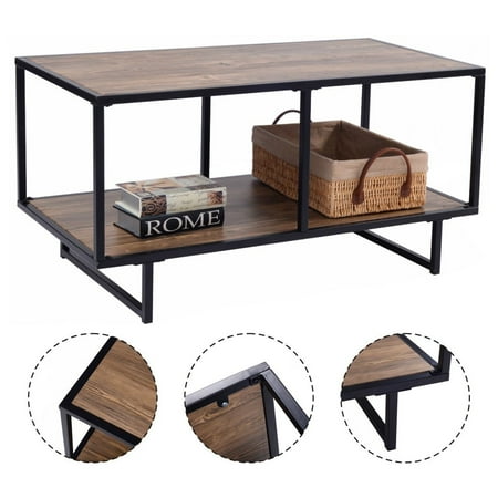 Costway TV Stand Entertainment Center Media Console Metal Frame Home Furniture Costway TV Stand Entertainment Center Media Console Metal Frame Home Furniture
