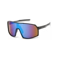 thumbnail image 4 of Sport HD Sunglasses Futuristic Men Women Large Wrap Around Black Frame New, 4 of 8