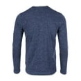 thumbnail image 3 of ZIMEGO Men’s Long Sleeve Layered V-Neck Cuff Hemline Fashion Casual Athletic Henley Shirts Tee, 3 of 6