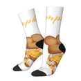 thumbnail image 1 of Fotbe Pumpkin Pie Gnome Calcetas Largas con Estampado para Hombre y Mujer – Calcetas de Compresión Transpirables y Elásticas, Viajar y Uso Diario Talla 5-11, 1 of 6