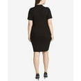thumbnail image 2 of Calvin Klein Women's Plus Black Mock Neck Velvet Front Sweater Dress Size 0X, 2 of 2