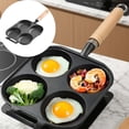 thumbnail image 1 of Outdor 1pc Non Stick Frying Pan Four Design For Cooking Breakfast Skillet For Home Use Construction Handle, 1 of 6