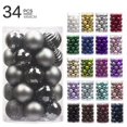 thumbnail image 5 of 34 Pieces 4cm Shatterproof Christmas Ball Ornaments For Xtmas Tree, 5 of 5