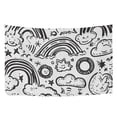 thumbnail image 6 of Yayeee Tapestry Wall Hanging for Bedroom 60" x 40" Living Room Home Wall Art Decor, Rainbows, 6 of 7