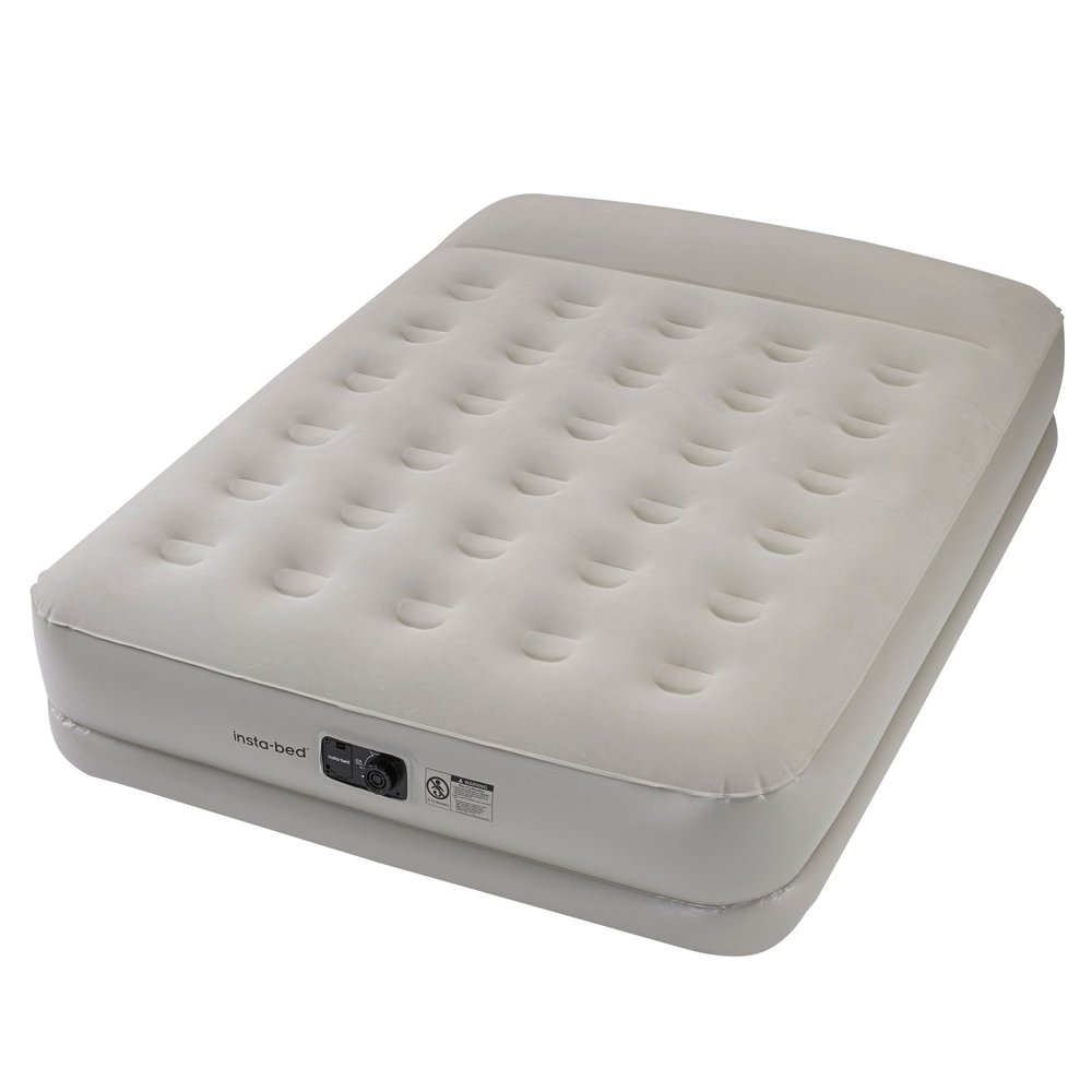 Instabed 20" Queen Air Mattress with Pillow Rest and Internal Ac Pump