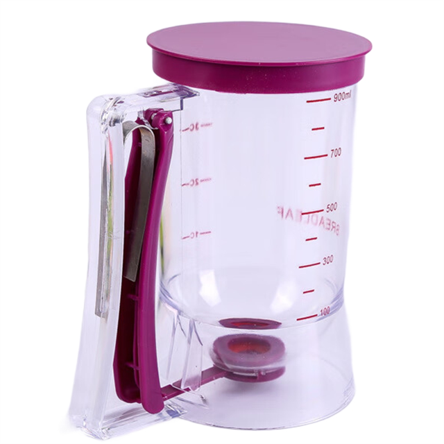 Multifunctional Batter Separator Batter Funnel Hand-Crank Batter Colander Handheld Batter Separator Batter Dispenser