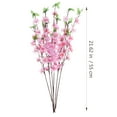 thumbnail image 2 of HEMOTON Pink Artificial Peach Blossom Silk Flowers for Decoration 60cm Suitable for Homes Parties Banquets, 2 of 8