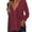 Wine, variant on SNKSDGM Women's Plus Casual Easter Shirts for Women Plus Size Tops for Women 5Xl 6Xl Women V Neck Sequin Soild Color Long Sleeve Fold Navel Casual Blouse Tops Womens Tops Dressy Casual Sexy