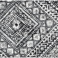 thumbnail image 3 of HomePop Cube Square Design Modern Tribal Pattern Fabric Ottoman in Black/White, 3 of 7