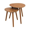 thumbnail image 3 of Convenience Concepts No Tools Oslo Nesting End Tables, Sea Foam/Light Oak, 3 of 4