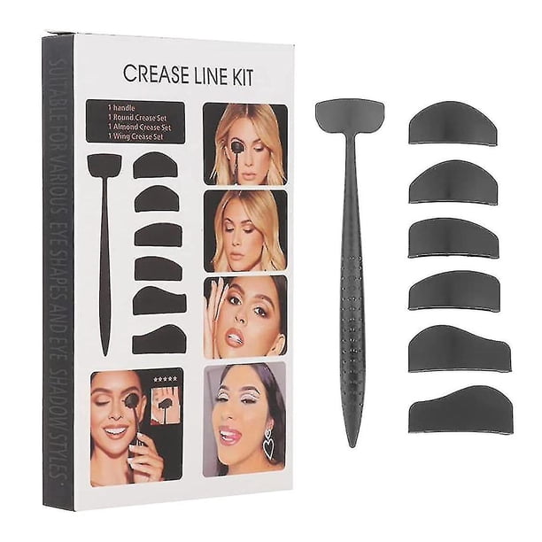 Kit de línea de pliegue 6 en 1, sello de sombra de ojos, ayuda para modelado de silicona Hs