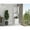 White, variant on Space - Efficient Design with Double Doors / In Corner Spaces / Light Gray Bar Cabinet with Easy Access