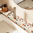 thumbnail image 2 of Yayeee Faucet Mat for Kitchen Sink 14.7" Diatomite Long Splash Guard Pad, Minimalist Geometric Pattern, 2 Pack, 2 of 7