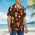 thumbnail image 3 of Disketp Hawaiian Shirts For Men,Woodland Mushroom With Flowers And Berries Print Mens Casual Short Sleeve Button Down Shirts Beach Shirt, 3 of 7