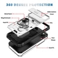 thumbnail image 3 of Decase Case Compatible with Apple iPhone Air,Shockproof Impact Resistant with Slide Lens Protective Cover Case for iPhone Air 6.5 inch 2025 Release,Case with Rotation Ring Stand,A, 3 of 9