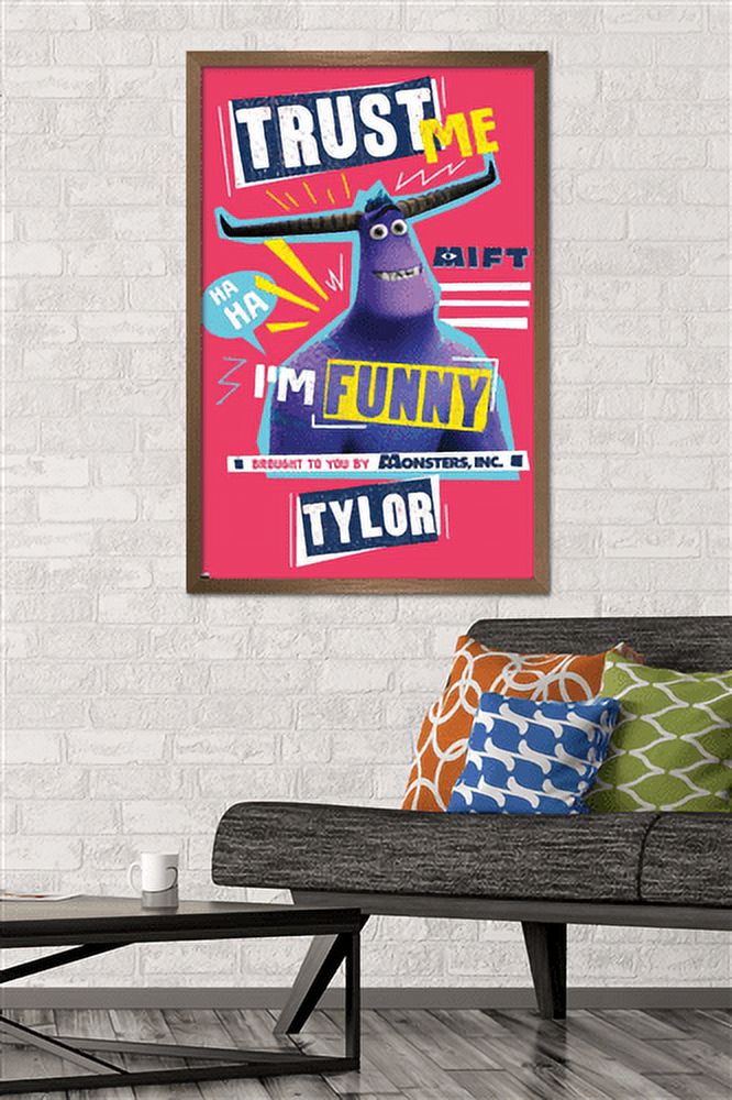 Disney Monsters at Work - Trust Me Wall Poster, 22.375" x 34", Framed