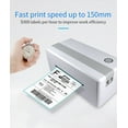 thumbnail image 3 of TDL406 High-Speed Direct Thermal Label Printer with 150mm/s Printing Speed, 203 DPI Resolution, Supports 40-120mm Paper Width, Bluetooth & USB Connectivity, US Plug, Compatible with, 3 of 7