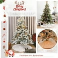 thumbnail image 4 of Christmas Tree Skirt,Faux Fur Christmas Tree Skirt, Xmas Plush Tree Skirt with Golden Snowflakes Xmas Tree Xmas Party Decor, 4 of 8