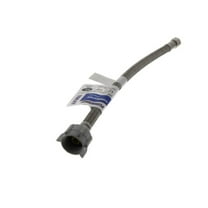 PLUMBSHOP 3/8 in x 7/8 in x 12 in. Braided Stainless Steel Toilet Supply Line