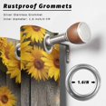 thumbnail image 6 of Summer Sunflower Outdoor Curtains for Patio, Country Style Floral Wood Grain Waterproof Outside Curtains Privacy Blackout Curtain for Porch Pergola Cabana, 2 Panel 54W x 84L Inch, 6 of 9