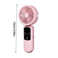 thumbnail image 3 of chaungfeng Portable Handheld Fan, Rechargeable Mini Fan with 3 Speeds Quiet USB Small Fan for Travel Office Home Outdoor - Pink, 3 of 7