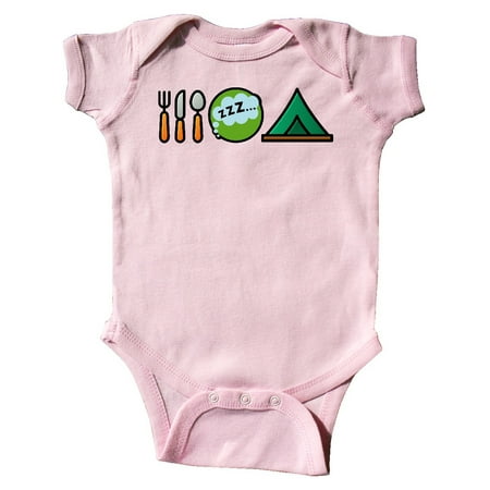 

Inktastic Camping Eat Sleep Camp Gift Baby Boy or Baby Girl Bodysuit