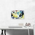 thumbnail image 2 of ARTCANVAS Yellow Teal Cherry White Black Modern Canvas Art Print - Size: 18" x 12" (0.75" Deep), 2 of 9