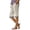 Beige, variant on Capris for Women with Pockets Plus Size Solid Cotton-Linen Casual Pants, S-3XL