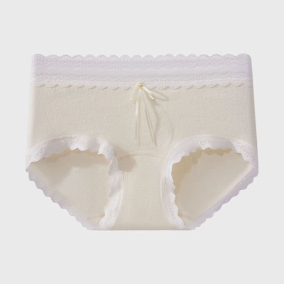 Levmjia Womens Underwear Seamless Breathable Bow Decoration High Elasticity Panties No Show Invisible Briefs For Daily Wear and Sleep Comfortable Soft Stretch