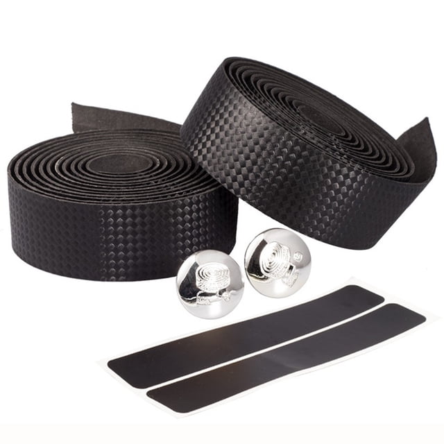 2 Pcs Sangle Antidérapante en Cuir PU pour Guidon de Vélo de Route