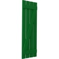 thumbnail image 3 of Ekena Millwork 15 1/2"W x 77"H Americraft Four Board (2 Batten) Exterior Real Wood Spaced Board-n-Batten Shutters w/ Z-Bar (Per Pair), Viridian Green, 3 of 10