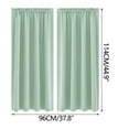 thumbnail image 5 of Begzeat Blackout Curtains for Bedroom，Thermal Insulated 100% Blackout Curtains for Bedroom with Black Liner, Double Layer Full Room Darkening Noise Reducing Grommet Curtain (Gray), 5 of 9