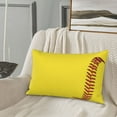 thumbnail image 7 of Softball Baseball Rectangle Throw Pillow Cover Cushion Case Hidden Zipper Home Decorative Pillowcase Printed 20"x30", 7 of 7