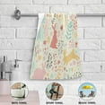 thumbnail image 5 of Lovely Rabbits Flowers Hand Towels, Spring Easter Kitchen Towel Ultra Soft and Absorbent,Decorative Fingertip Face Towel for Bathroom Hotel, 2 PCS, 28.3"x 14.4", 5 of 5