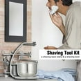 thumbnail image 2 of Yeacher Support de Brosse et Bol pour Rasoir de Rasage Ensemble Support de Brosse de Rasage en Métal Bol à Savon Tasse pour Hommes Outils pour Enlever la Barbe, 2 of 7