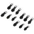 thumbnail image 1 of 12 Pcs Zipper Head, Universal Zipper Pull Replacement Slider Sewing Fix Repair Part Simple Disassemble Quick Install Open End Zippers for Jackets Luggage Bags, 1 of 7