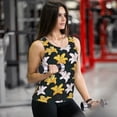 thumbnail image 4 of Vsdgher Lilies Flowers Print Tank Top Sports Vest Bra for Women Sports ,Performance Stretchy Quick Dry Sports Workout Running Top Vest with Removable Pads, 4 of 8