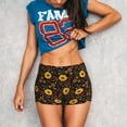 thumbnail image 3 of Lsque Sunflowers Leaves Pattern High Waisted Biker Shorts for Women-Tummy Control Fitness Athletic Workout Running Yoga Gym Shorts,Moisture-Wicking-Medium, 3 of 9