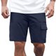 thumbnail image 1 of Pantalones cortos informales elásticos para hombre - Múltiples bolsillos - Spandex, cintura elástica, ropa urbana, tallas S-XXXL, 1 of 5