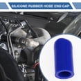 thumbnail image 2 of Unique Bargains 1 Pcs 50mm Length Car Silicone Hose End Cap Silicone Reinforced Blanking Cap for Bypass Tube Universal Blue 18mm/0.71" ID, 2 of 7