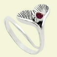 thumbnail image 6 of Mermaid Tail - Lab Created Ruby 925 Sterling Silver Ring s.8.5 Jewelry R-1070 AGR1001_F_8.5, 6 of 6