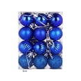 thumbnail image 4 of 24 Uds bolas de Navidad hermosas artesanías bolas colgantes de 3cm para interior (azul real) Tmvgtek Para estrenar, 4 of 4