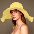 thumbnail image 3 of Shihyeh Women's Wide Brim Sun Hat - UV Protection Floppy Straw Sunhat Summer Beach, 3 of 8