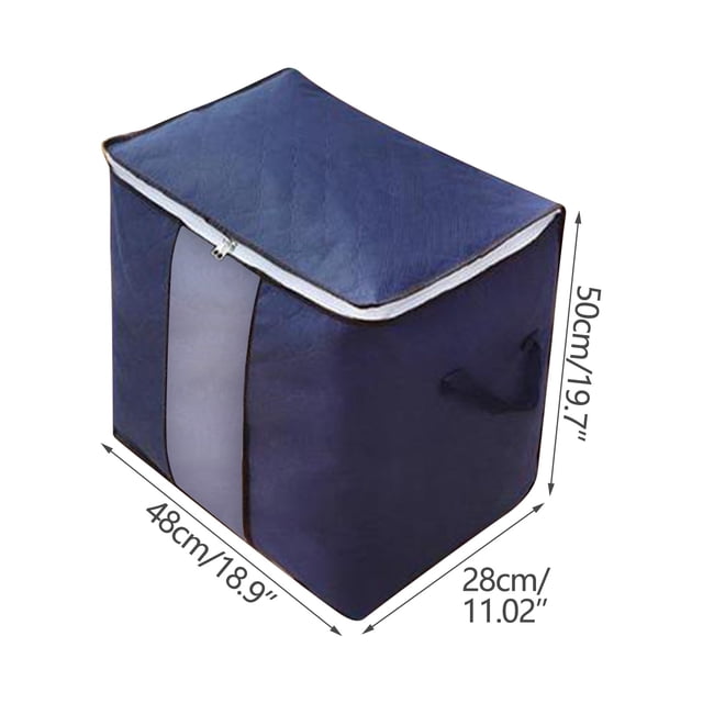 Bolsas de almacenamiento grandes, contenedores para guardar ropa, organizadores de armario plegables con asas, de tela gruesa para ropa, mantas, edredones y camas.