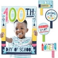 thumbnail image 2 of Big Dot of Happiness Happy 100th Day of School - 100 Days Party Selfie Photo Booth Picture Frame and Props - Printed on Sturdy Material, 2 of 7